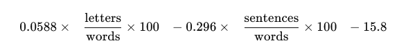 coleam liau index test
